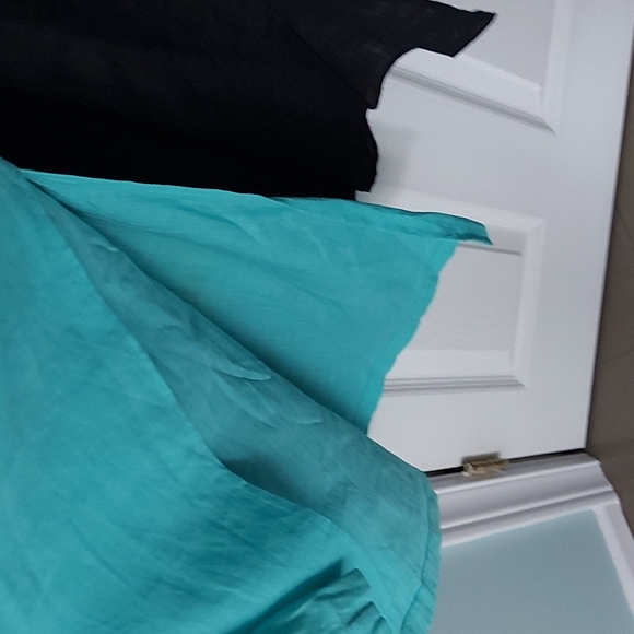 Finity maxi black and turquoise dress - Picture 5 of 10